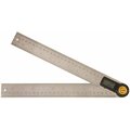 Johnson Level & Tool Johnson Angle Locator and Ruler Functions Metric SAE 0 to 360 deg Digital LCD Display SS 1888-1100